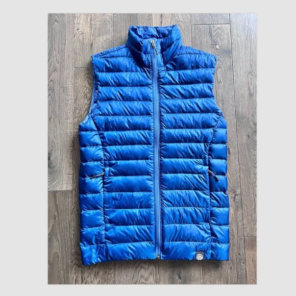 REI Co-op Men's Blue Down Puffer Vest Size XS Insulated Outdoor Activewear - Picture 1 of 7